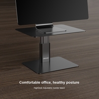 Support de bureau réglable en hauteur de 18 cm de bonne qualité pour ordinateur portable et moniteur, support portable pour tablette et ordinateur, en vente