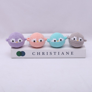 QYS Porte-clés Poupée en Laine Tricotée Crochet Animal Mignon Fait Main - Product Image 5
