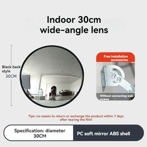 Espejo Convexo de Tráfico de Acero Inoxidable de 28/36/48 Pulgadas, Espejo Redondo de Seguridad para Productos de Advertencia de Tráfico - Product Image 5