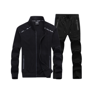 Trajes de <span class=keywords><strong>jogging</strong></span> de algodón Conjunto de chándales de 2 piezas Cortavientos en blanco Cintura elástica Chándal de hombre al aire libre de gran tamaño Precio de fábrica - Product Image 2