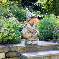 Statue de gnome de jardin en résine amusante et coquine, décoration de jardin, cadeau de décoration de gnome, ornements de jardin, décoration de la maison