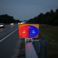 Balise d'urgence étanche à énergie solaire nouvelle ampoule LED d'avertissement œil de chat puissante de sécurité lumineuse pour la visibilité