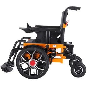 Wholesale Beach Electric Wheelchair Lead-acid 24v12.8ah Electric Wheelchair Lightweight