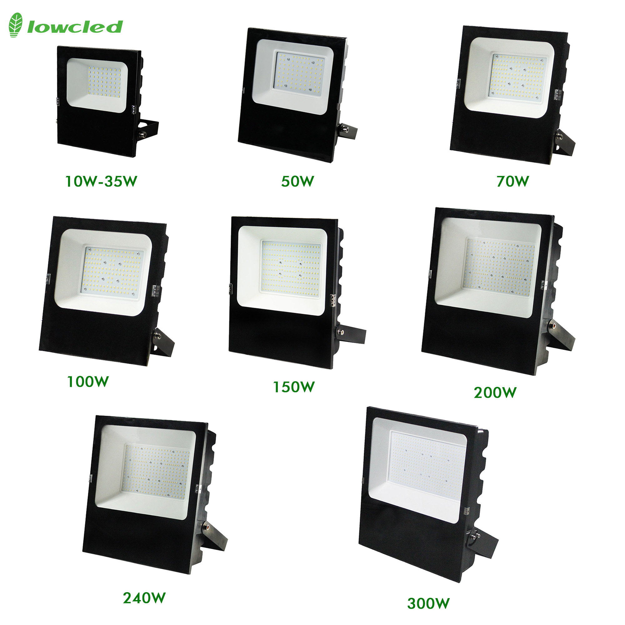 Outdoor Waterproof LED Projector IP66 Focus Floodlight Integrated square Classic Colors COB Led Dc Flood Lights