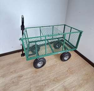 Chariot de jardin extérieur en treillis d'acier personnalisable OEM chariot à main à quatre roues pour outils de jardinage - Product Image 4