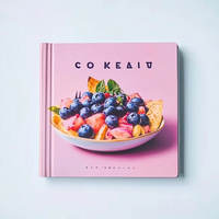 Livre de cuisine en couleur de haute qualité Livre de cuisine Livre de recettes à couverture rigide Service d'impression