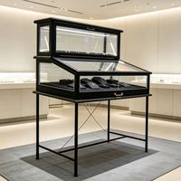 Vitrine de présentation de bijoux GOWIN pour magasin commercial avec éclairage LED, taille personnalisable, construction écologique et durable