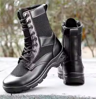 Bottes tactiques légères en gros d'usine pour hommes femmes chaussures d'escalade en maille respirante avec tige en cuir pour l'entraînement au travail
