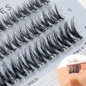 Extensions de <span class=keywords><strong>cils</strong></span> individuels réutilisables dramatiques et auto-adhésifs <span class=keywords><strong>Faux</strong></span> <span class=keywords><strong>cils</strong></span> à bande complète Appuyez sur les <span class=keywords><strong>cils</strong></span> Aucune colle requise - Product Image 1