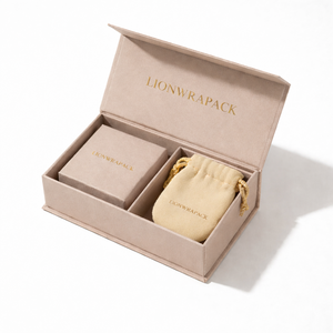 Caja de Joyería Magnética Lionwrapack al por Mayor con Forma de Libro, Caja de Regalo para Joyas con Imán para Empaque de Aretes, Collares y Anillos - Product Image 3