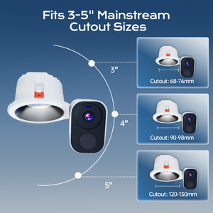 Caméra de <span class=keywords><strong>surveillance</strong></span> WiFi YIMMET à vision nocturne, alimentée par énergie solaire, à montage encastré, installation sans outil, sans perçage, détection de mouvement - Product Image 2