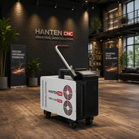 Machine de nettoyage au laser pulsé HANTENCNC 300W pour l'élimination de l'huile, le décapage de la rouille, la préparation des surfaces, application industrielle