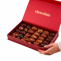 Boîte à chocolat vide personnalisée de luxe, boîte à bonbons sucrés pour la Saint-Valentin, boîte à tiroirs rigide, emballage de chocolat, boîte en carton