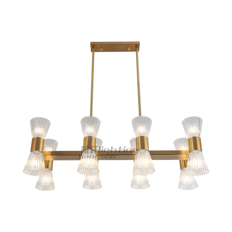 decorations hotel living room lamps home decor pendant light fixture modern glass clear lamps restaurant