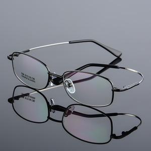 Phụ nữ người đàn ông khung quang bán buôn 2024 Nửa không có vành hình bầu dục kim loại bộ nhớ Titanium Kính mắt <span class=keywords><strong>Frames</strong></span> - Product Image 1