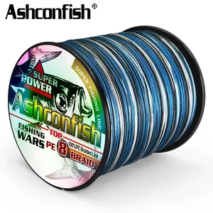 Ashconfish Dây câu cá nhiều sợi PE bện 8 sợi 2000m dây câu 8 sợi mùa đông 6-300lb dây câu 8 sợi dây nổi - Product Image 1
