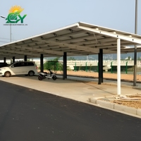 Structure de carport solaire commercial pour parking, service de conception de projets en prévente, cadre modulaire, support OEM, surface anodisée, 60M/S