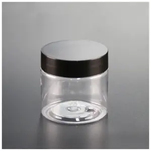 Plastic Doorzichtige Pot 50G Luxe Plastic Lege Roompot Cosmetische Potten Met Deksels Gezichtscrème Verpakking Fles Cosmetische Crème