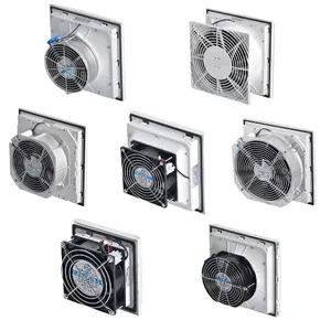 IP54 Waterproof 204x204mm Fan FIlter Electrical Enclosure Cooling Air Filter Fan