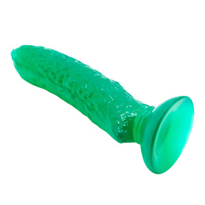 Jouet anal à ventouse en forme de concombre pour femmes, modèle de godemiché, jouet sexuel pour adultes, masturbateur vert, plug anal - Product Image 4