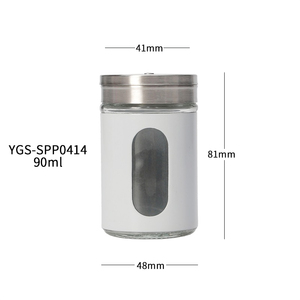 100ml Rotondo bottiglia di condimento di vetro contenitori barattolo di spezie, <span class=keywords><strong>sale</strong></span> shaker - Product Image 6