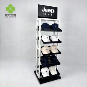 Suporte de Chapéus de Metal Moderno e Ecológico de Alta Qualidade para Exposição em Pé, Personalizado para Varejo e Atacado - Product Image 1