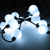 SHIJI haute qualité personnalisé 360 degrés LED boule guirlande lumineuse 50mm SMD5050 RGB LED DMX512 Pixel boule lumière numérique pour l'extérieur