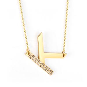 Collier Pendentif Lettre M de Haute Qualité, Initiale Alphabet en Acier Inoxydable, Coquille Noire, Colliers Statement pour Femme - Product Image 5