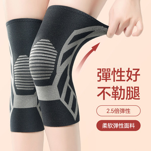 Genouillères en graphène noir et blanc unisexes, respirantes et chaudes pour la protection contre le froid - Product Image 2