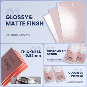 Tùy chỉnh logo của bạn với sang trọng bóng kết thúc cho quần áo treo thẻ cho quần áo/Túi/giày may mặc nhãn - Product Image 5