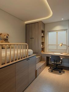 Cama Tatami Multifuncional de Nogal Personalizada con Gran Armario de Almacenamiento para Viviendas Tipo Townhouse, Espacio Multiusos para Dormitorio Familiar o de Invitados - Product Image 3