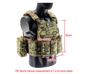 سترة تشينغجي التكتيكية من النايلون المموهة للمعدات القتالية حامل الصفائح سترة تكتيكية - Product Image 6