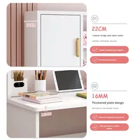 Bureau d'écriture moderne pour enfants avec étagère, idéal pour l'école primaire, la maison, la chambre ou le bureau