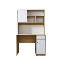 Poste de travail en bois de chêne avec socle, espace de rangement de grande capacité, pour Gamer, bureau d'ordinateur
