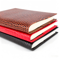 Carnet personnalisé en cuir de crocodile A4 A5, carnet rechargeable, journal fait main, ligné, logo personnalisé, cadeaux d'affaires