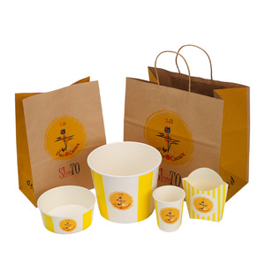 กล่องเฟรนช์ฟรายส์ไก่แบบนำกลับบ้าน กล่องบรรจุภัณฑ์เบอร์เกอร์ไก่เกรดอาหารพร้อมโลโก้สั่งทำพิเศษ กล่องกระดาษใส่อาหารแบบนำกลับบ้าน - Product Image 3