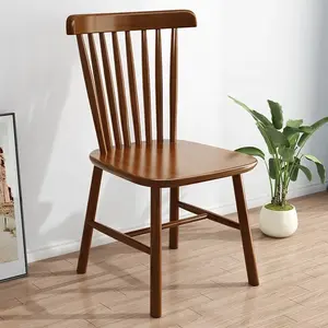 Promotional Nordic Style Solid Wood Vintage Restaurant Cafe Dining Windsor Chair