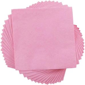 Serviettes de table jetables carrées colorées, douces, absorbantes, modernes et minimalistes pour les fêtes d'anniversaire, les mariages et les événements - Product Image 1