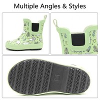 Bottes de pluie Chelsea en caoutchouc pour tout-petits, collection quatre saisons, motif animaux de dessin animé nordique et ballons, imperméables, vente en gros