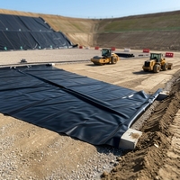 Geomembrana de HDPE para Revestimiento de Estanques y Almacenamiento de Residuos Sólidos Industriales, 61 Años de Experiencia de Fábrica