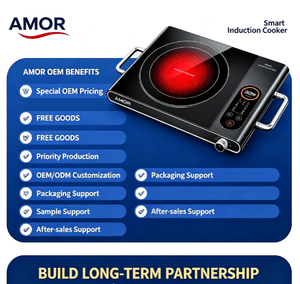 AMOR 2000W Infrared Cooktop Provides Attractive Free Unit Rewards for Long Term Big <strong>Volume</strong> Cooperative Global Trade - Product Image 2