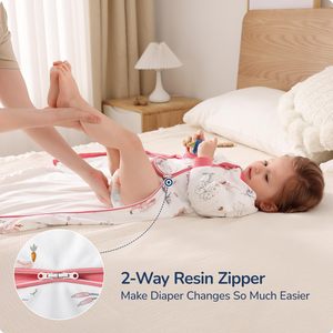 Saco de dormir Unisex de algodón cálido, saco de dormir transpirable con brazo desmontable para bebé, cremallera en la parte inferior para un <span class=keywords><strong>sueño</strong></span> seguro para recién nacido - Product Image 4