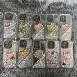 Bán buôn mới sáng tạo Bling Epoxy kim cương hình trái tim funda Para celular cho Techno Spark 10 Pro 9t 8 - Product Image 6