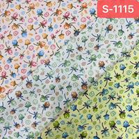 Tissu Popeline de Coton Léger Imprimé Personnalisé à Motif Floral Coloré pour Jupes de Filles, Respirant, Mémoire de Forme, 100 GSM