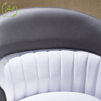 Chaise de coiffure à pompe hydraulique robuste avec chaise de salon de luxe de beauté de cheveux à base ronde chromée