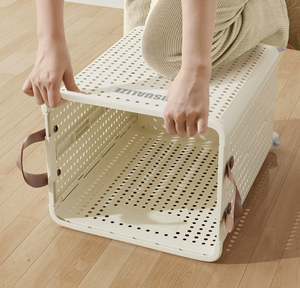 Multifunktionaler Wäschekorb mit Griff und Rädern für Badezimmer und Balkon, auch für Badminton- und Yogamatten geeignet - Product Image 4
