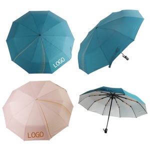 Lightweight Wholesale Foldable Branded Coloured <b>Umbrella</b> Manual Open Windproof Folding Advertising <b>Umbrellas</b> - Product Image 4