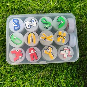 Amortisseur de vibrations pour raquette de tennis en silicone caoutchouc, alphabet anglais de 26 lettres, dessin animé, best-seller, multicolores, pour tennis et <span class=keywords><strong>squash</strong></span> - Product Image 6