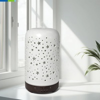 Diffuseur d'arômes électrique en céramique écologique, humidificateur d'air, machine d'aromathérapie avec conversion de lumière et veilleuse