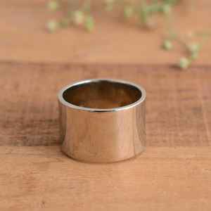 Bague en argent plaqué 925 gravée avec pierre précieuse, 12 mm de large, en acier inoxydable, unisexe, minimaliste, pour mariage, fiançailles, cadeau - Product Image 2